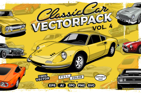 Download Classic Car Vector Collection Volume 4 - Car Collection