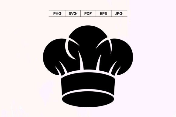 Download Classic Chef Hat Silhouette Logo - Silhouette Collection
