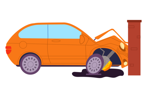 Download Broken Auto Icon. Crashed Car Accident W - Car Collection