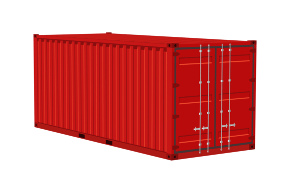Download Red Cargo Container. Transportation Deli - Car Collection