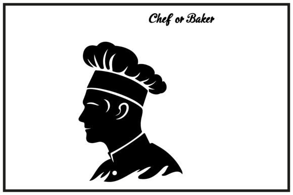 Download Baker Silhouette Logo,label, Vector,icon - Silhouette Collection