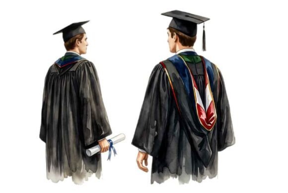 Download Male Graduate from a Back Three-quarter - Premium Resources