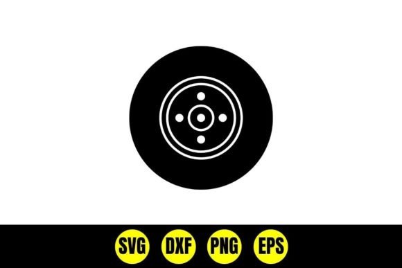 Download Car Tire and Wheel Silhouette Svg - Car Collection