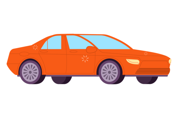 Download Red Sedan Car Icon. Modern Road Auto - Car Collection